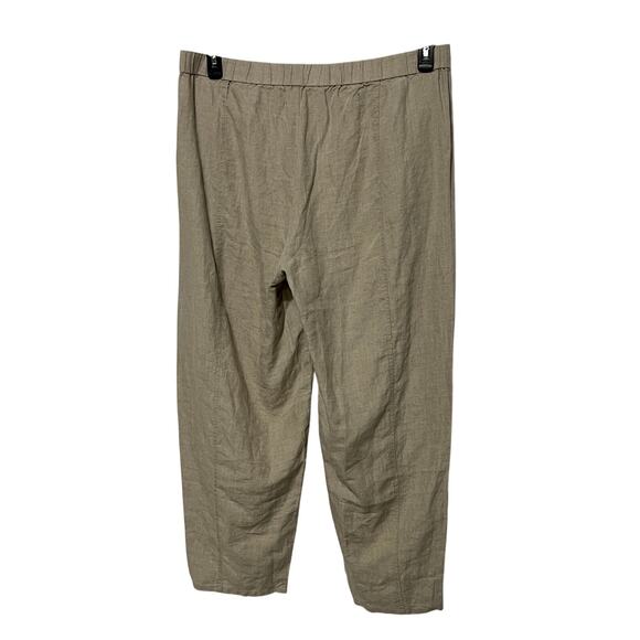 Eileen Fisher Womens Size XLarge Lantern Pant Organic Linen In Natural Ankle NEW - Picture 5 of 13